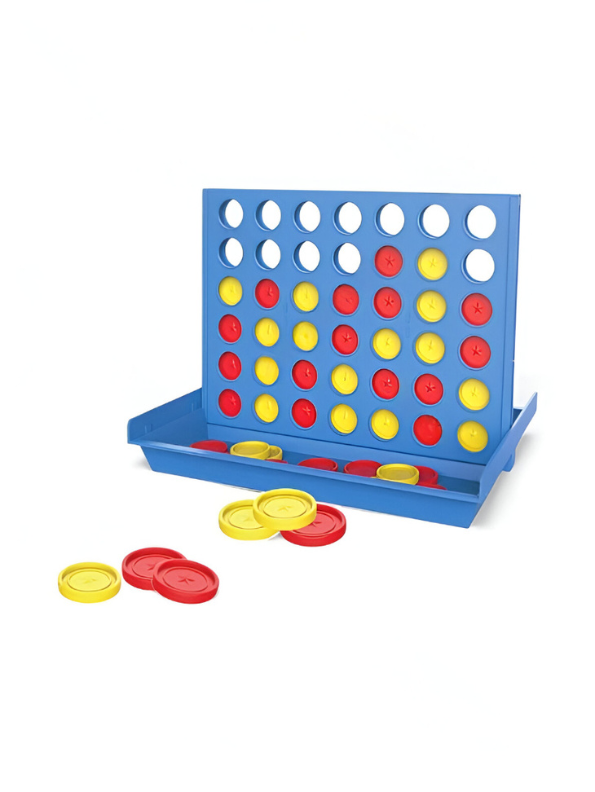 Connect 4 Game Set: Classic Strategy Board Game – Four in a Row Bingo Fun! LMI15692
