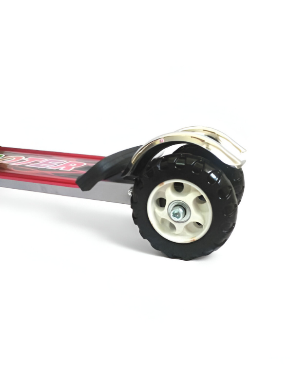 Adjustable Height Hot Rod Themed Kick Scooter | Portable and Foldable Outdoor Ride-On Toy LMI7694