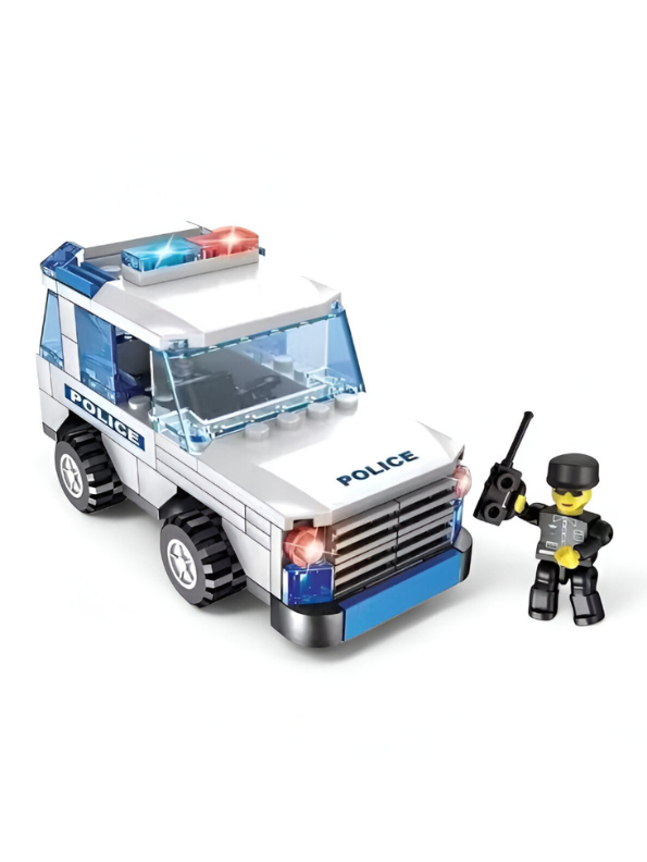 City Police SUV LEGO Set with Mini Figure and Vehicle - Building Bricks Toy 187 PCS for Ages 6+ TV5006