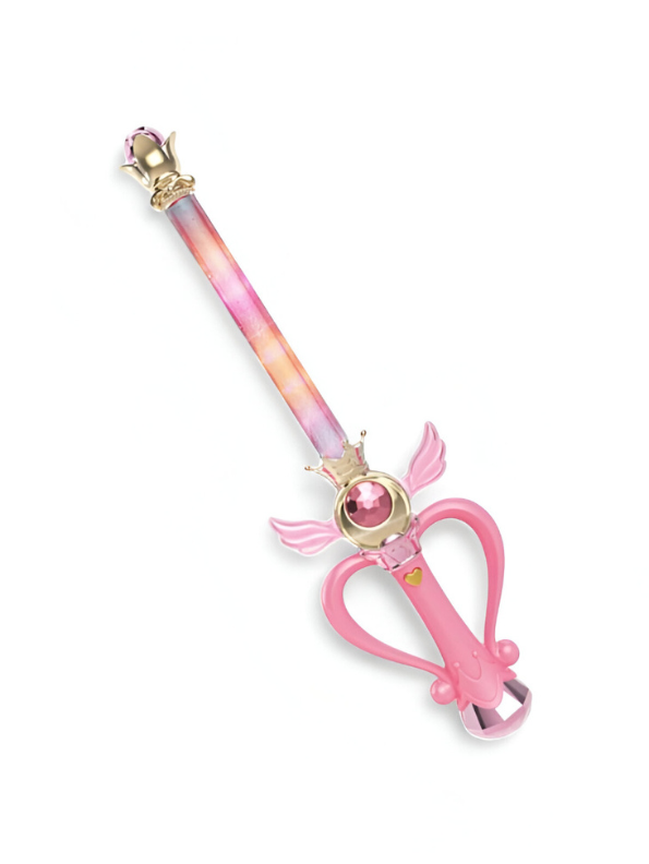 Sailor Moon Eternal Tiare & Moon Power Tiare Replica Pink Gold Scepter Cosplay Prop NX15693
