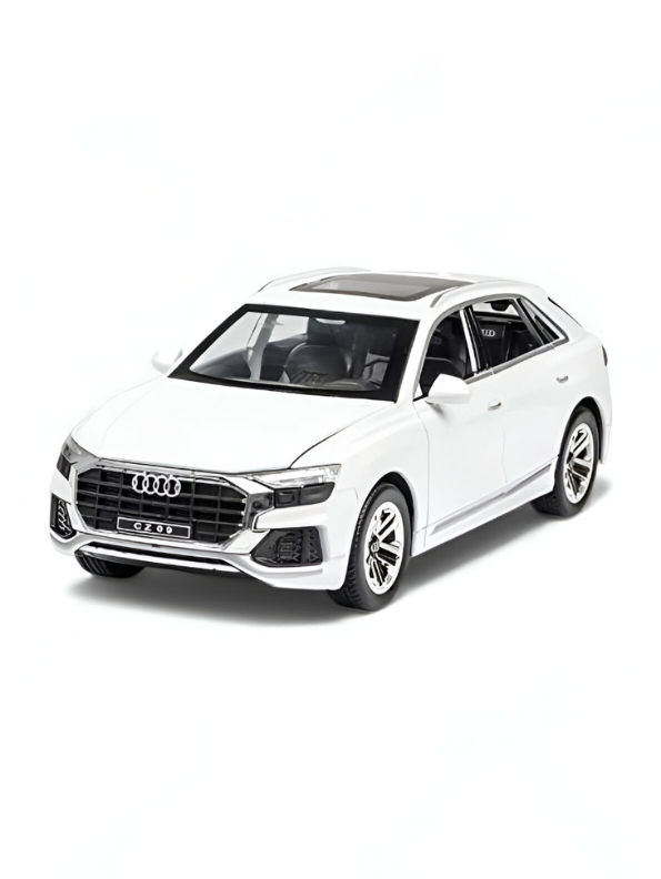 White - Audi Q8 SUV Diecast Model Car 1:24 Scale | Premium Luxury Crossover Diecast Collector LMI14131