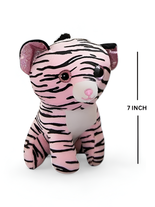 Pink Tiger Soft Toy - Cuddly Striped Plush for Kids & Collectors LMI11937