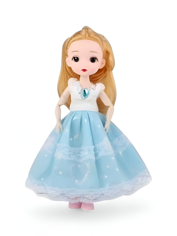 Binna Fashion Angel Doll (11-Inch) | Elegant Blue Princess Dress & Wings | Collectible Gift Toy for Girls 3+ LMI14020