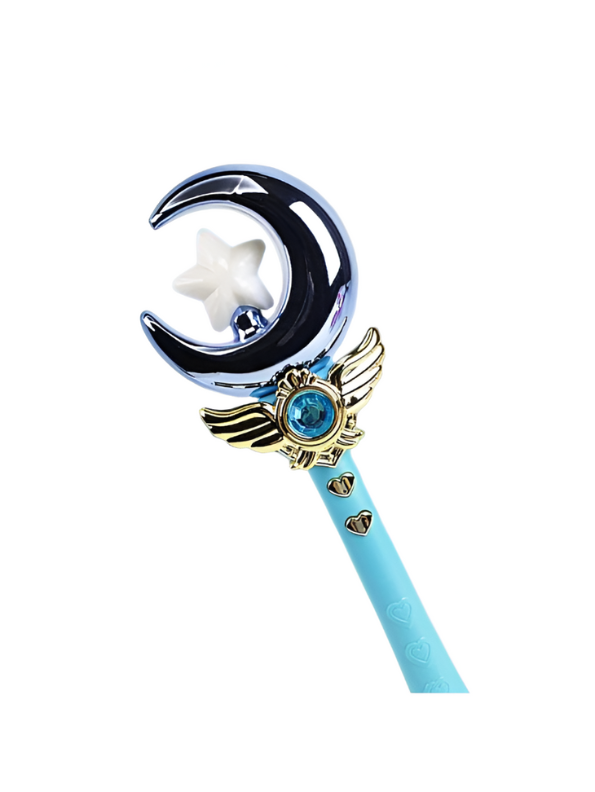 Blue Magical Girl Crescent Moon Wand | Cosplay Prop & Toy NX12487