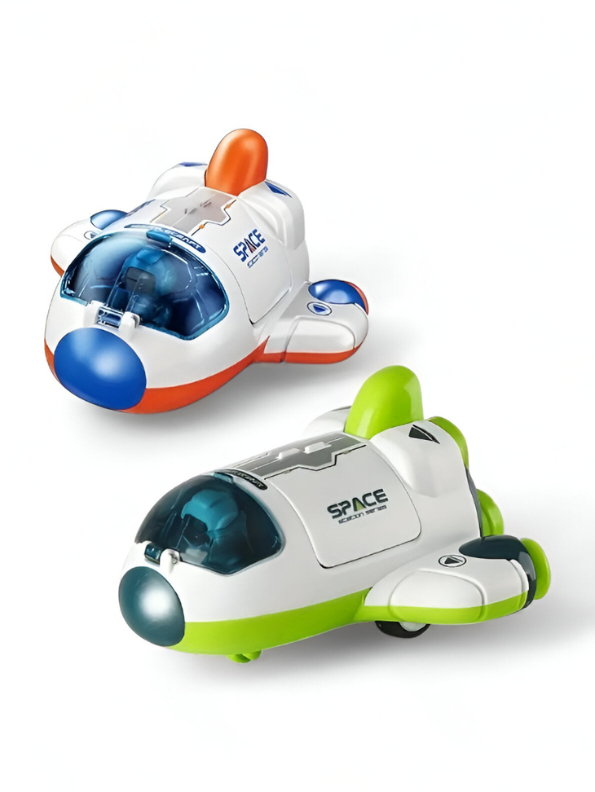 "ZERO" Space Capsule Building Kit | White & Green Rocket Pod Model Toy LMI12604