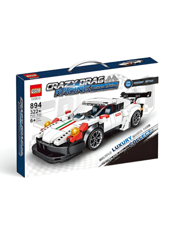 Supercar Building Blocks Set 322+ Pcs | Racing Car Brick Toy Kit for Kids & Adults TV5376.