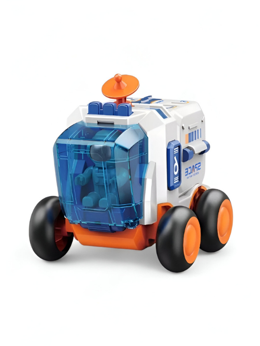 Space Exploration Habitat Rover Building Kit | Enclosed Vehicle Model with Astronaut Figure LMI12907