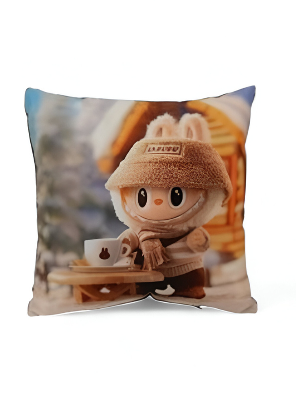 Labubu Plush Pillow | The Monsters Winter Home Decor | Cute Stuffed Animal Soft Toy & Gift LMI11440