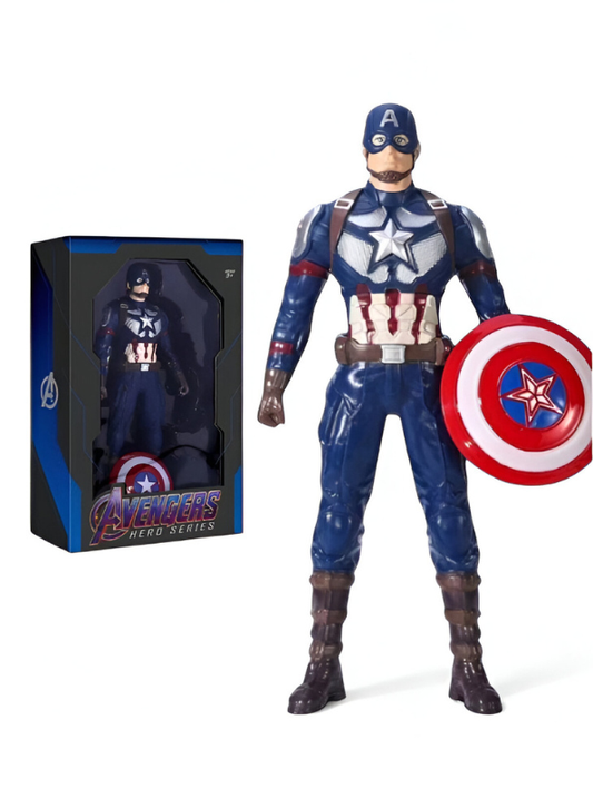 Marvel's Captain America Figure with Shield - Premium Superhero Collectible Toy for Kids & Fans TV4866