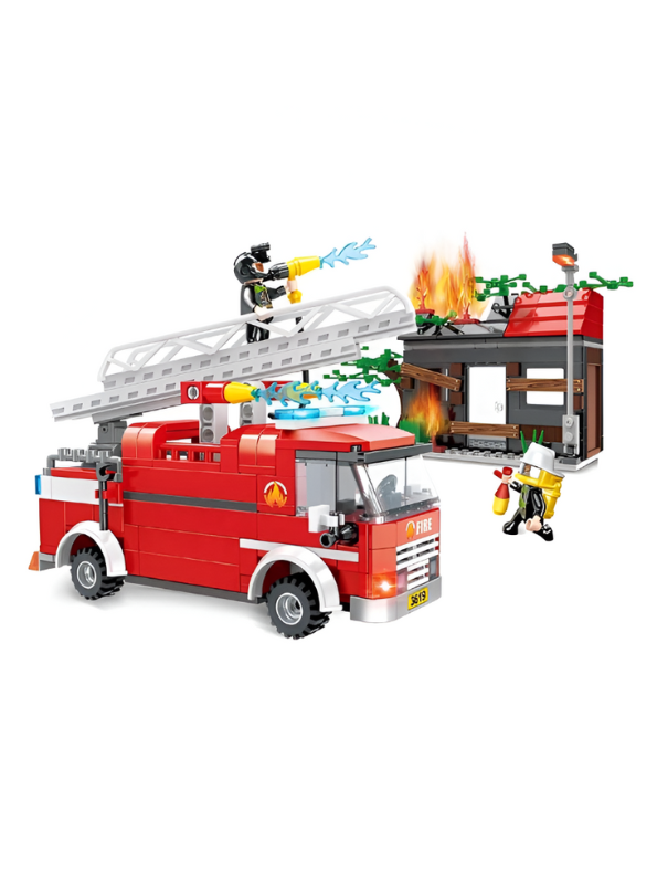 “411-Piece Fire Rescue Building Set – LEGO-Compatible Fun with Vehicles & Mini Figures for Ages 6+” TV1028