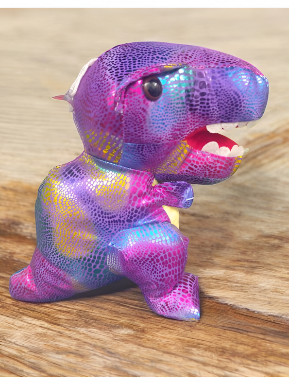 Purple - Super Soft Toy Rainbow T-Rex Stuffed Animal - Huggable & Colorful Dinosaur Plushie Toy LMI11902