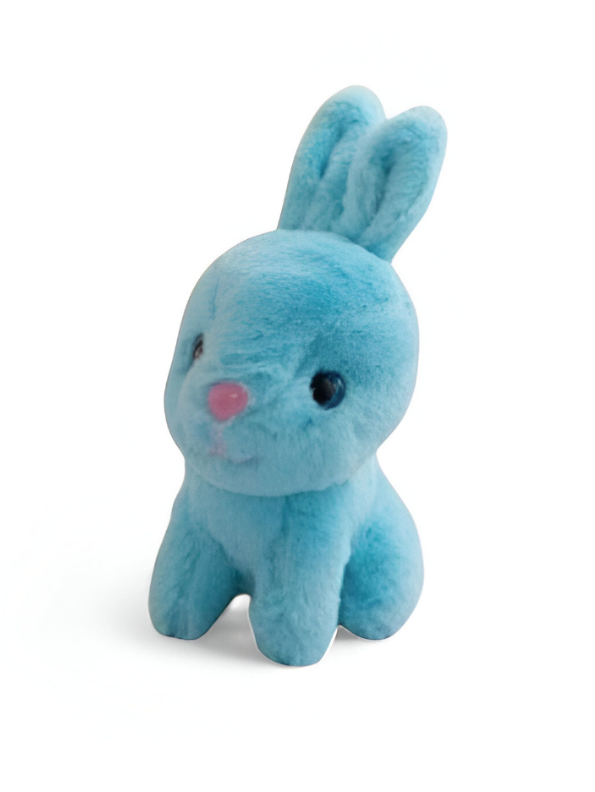 Fluffy Blue Rabbit Soft Toy - 7 Inch Plush Bunny for Kids & Babies LMI11924
