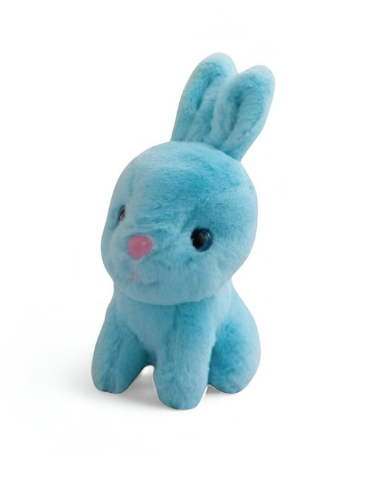 Fluffy Blue Rabbit Soft Toy - 7 Inch Plush Bunny for Kids & Babies LMI11924