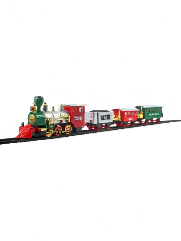 Classic Electric RC Train Set for Kids | 17 PCS Battery Operated Railway with Remote Control LMI13472