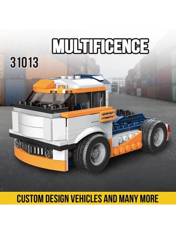 Forklift Truck Building Block Set - 222+ PCS MULTIFICENCE LEGO Set - Construction Vehicle Toy for Ages 6+ TV5053