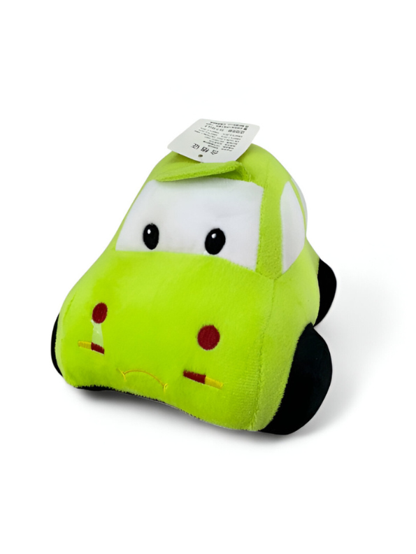 Green - Plush Stuffed Race Car Toy for Kids | Soft Toy & Cuddly Car Pillow | Nursery Decor Gift LMI14172
