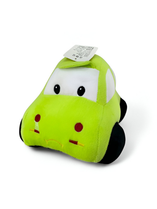 Green - Plush Stuffed Race Car Toy for Kids | Soft Toy & Cuddly Car Pillow | Nursery Decor Gift LMI14172