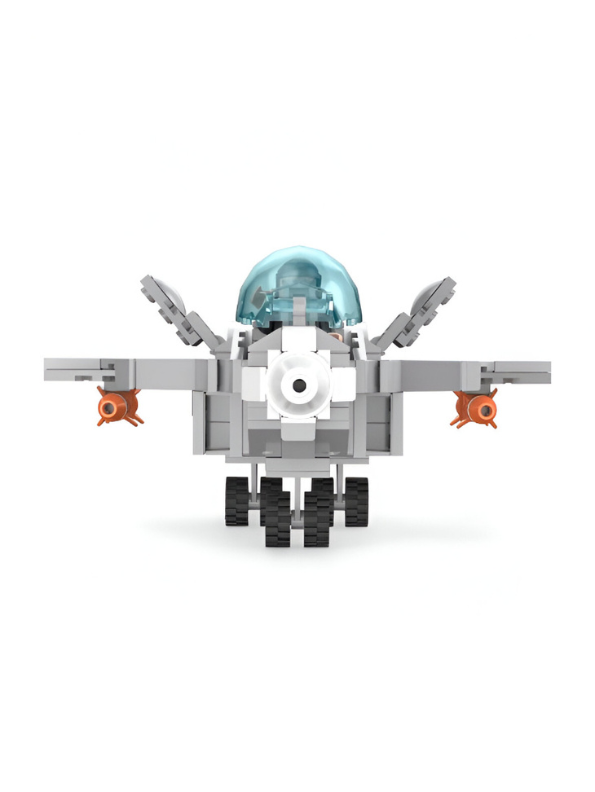 COGO Fire Fang Series 7917 – Aerial Military Fighter Jet Building Blocks Toy (265 Pieces) with Soldier Pilot Model, Suitable for Kids 6+ TV5835