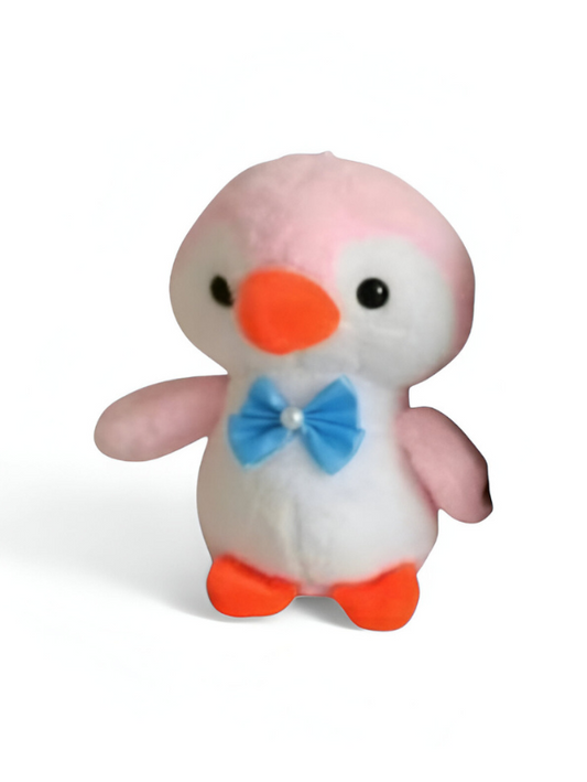 Pink - 8" Penguin Plush Toy with Bowknot - Super Soft Toy Cuddle Buddy LMI12218