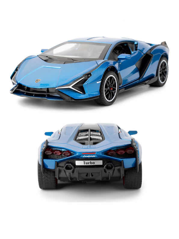 Lamborghini Sián FKP 37 (1:32 Scale) Diecast Toy Car - Pull Back, Open Doors, Lights & Engine Sound LMI15675