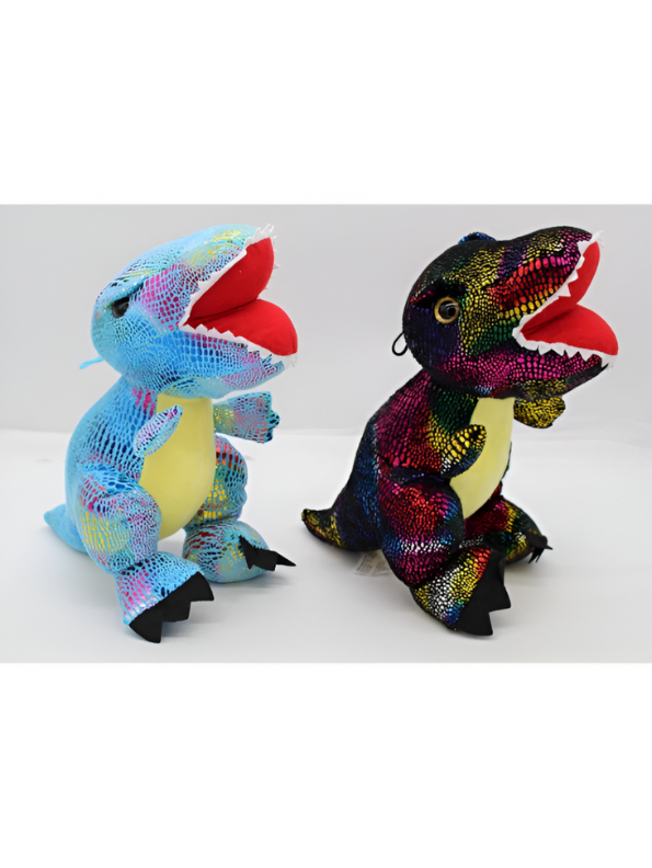Super Soft Toy Rainbow T-Rex Stuffed Animal - Huggable & Colorful Dinosaur Plushie Toy LMI11902