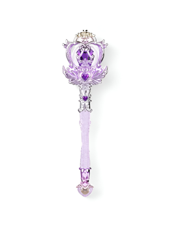 Magical Light-Up Princess Wand Toy - Purple Fairy Scepter with Crown Design NX15713