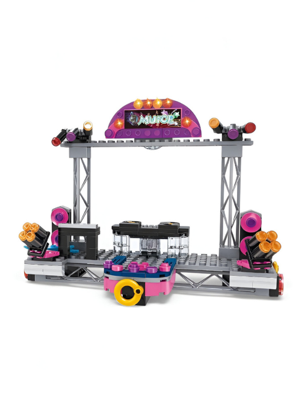 Beach Music Festival Building Block Set - 297 PCS Bon Voyage LEGO Set - Summer Concert Stage & Water Sports Toy TV5634