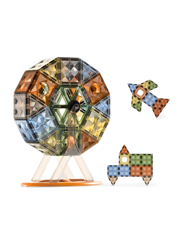 Magic Magnetic Blocks Building Block Set - 48 PCS STEM Tiles & Shapes LEGO Set - Educational Toy for Kids TV2312