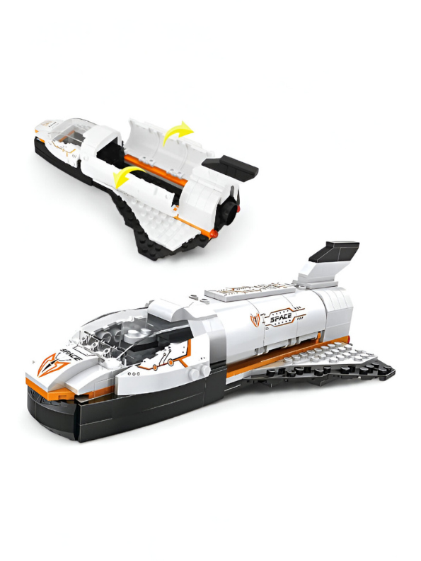 Space Shuttle Building Block Set - 3-in-1 Spaceship, Fighter, and Lander LEGO Set - 168 PCS STEM Toy for Future Astronauts TV847