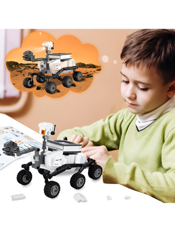 SPACE Rover Building Block Set - 326 PCS Exploration Vehicle LEGO Set - STEM Toy for Kids TV5035
