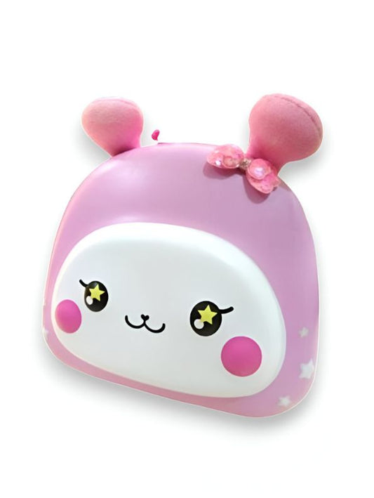 Cute Pink Bunny Backpack for Girls | Kawaii Plush Toddler School Bag | Soft 3D Animal Daycare Backpack