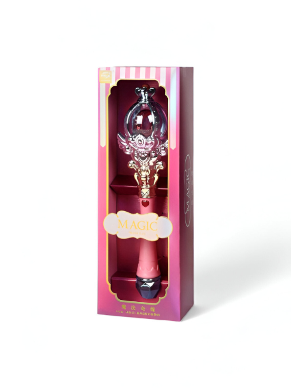 Magical Girl Princess Wand Toy - Light-Up Bubble Blower for Kids' Dress Up & Cosplay NX15706