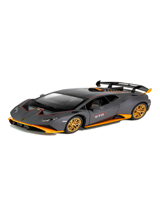 Black - Lamborghini Huracan STO Diecast Car Metal - Scale 1:24
