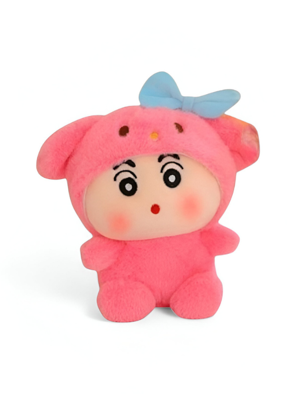 Crayon Shin-chan in Pink Dog Costume Plush Soft Toy | Kawaii Stuffed Doll LMI14858