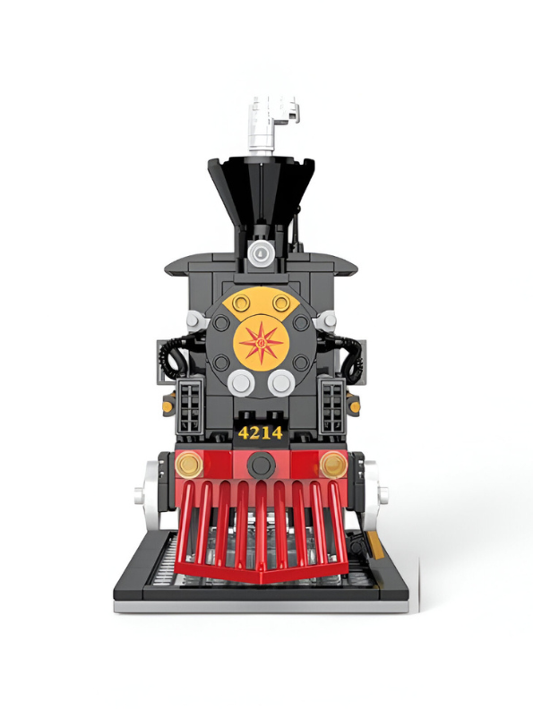 Classic Retro Steam Train LEGO Set | 238 PCS Vintage Locomotive Building Blocks Kit for Kids Ages 6+  TV4747