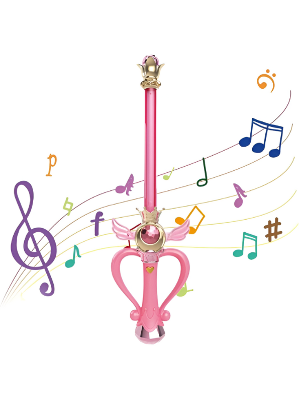 Sailor Moon Eternal Tiare & Moon Power Tiare Replica Pink Gold Scepter Cosplay Prop NX15693