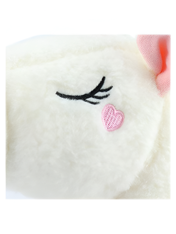 White - Dreamy Pink Unicorn Plushie for Children | Ultra-Soft Stuffed Toy with Pastel Rainbow Hair LMI12216