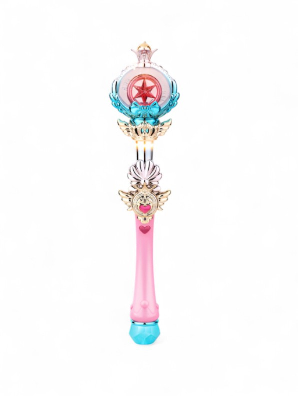 Magical Girl Star Wand Toy Prop - Pink and Blue Fantasy Scepter NX12323