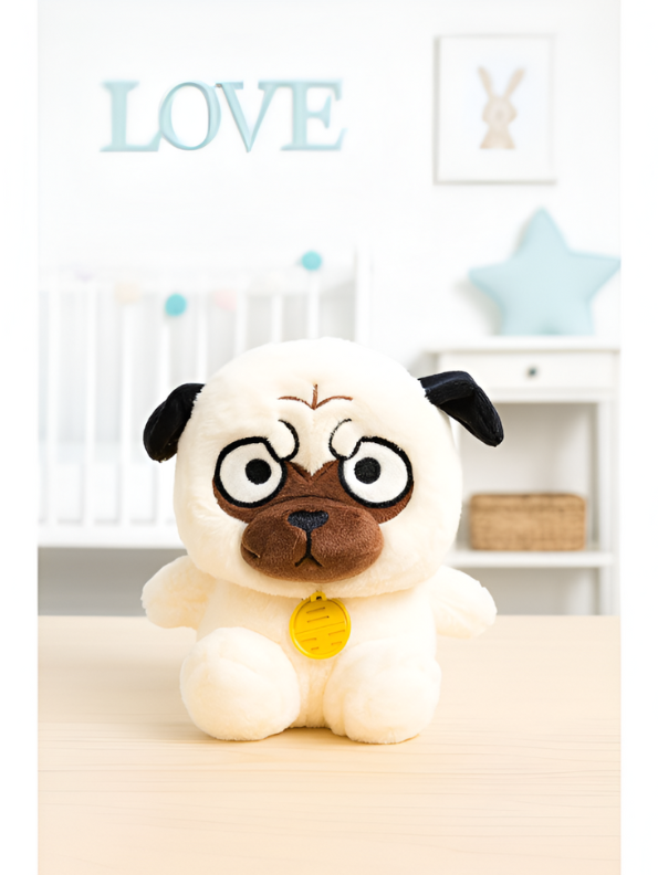 Realistic Pug Stuffed Animal | Soft Toy & Huggable Puppy Dog Plush Toy LMI14687