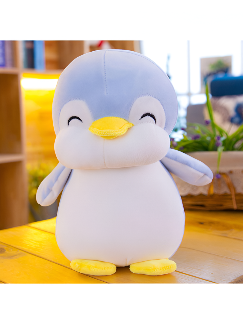 Blue - Happy Waddle Penguin Soft Toy - 7 Inch Plushie for Kids & Adults LMI11604