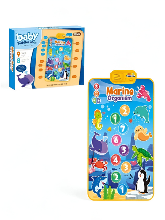 Interactive Musical Baby Toddler Mat | Marine Organism Ocean Theme Electronic Piano Dance Pad LMI15394