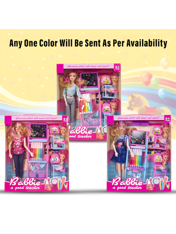 Educational Teacher Doll Playset for Kids Ages 3+ | Inspire Learning & Roleplay with "Babie" and Students LMI7725