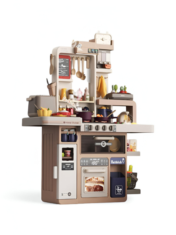 88-Piece Modern Kids Kitchen Playset for Toddlers 3+ | Interactive Pretend Chef Role Play Toy NX15193