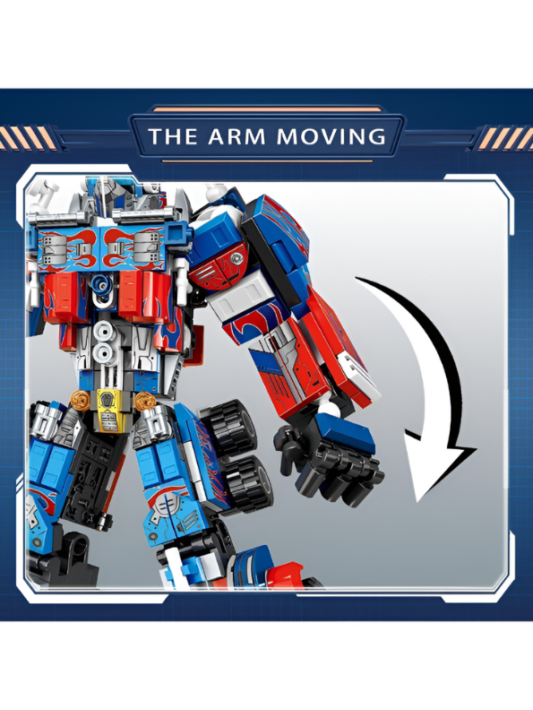 2-in-1 Transforming Super Warrior Robot LEGO Set | 429 PCS Building Blocks Truck to Mech Kit for Ages 6+ TV3932