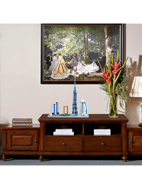 Dubai Skyline Architecture Micro Building Blocks – 2,545 Pieces Cityscape Model Toy (LEGO-Compatible) TV5884