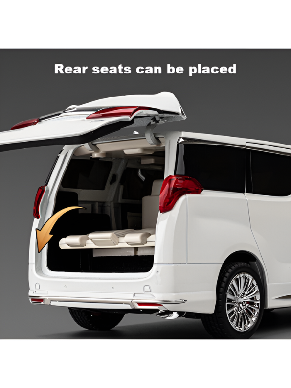 White Toyota Alphard Hybrid Diecast Model Car 1:18 Scale | Premium Luxury MPV Toy for Collectors LMI15768