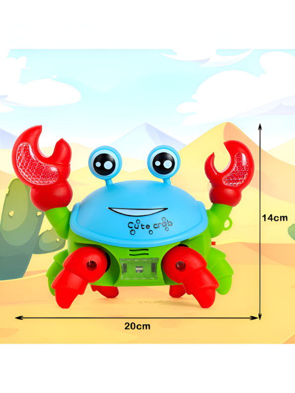 Musical Light-Up Crawling Crab Toy for Babies | Interactive Tummy Time & Developmental Toy – LMI14940