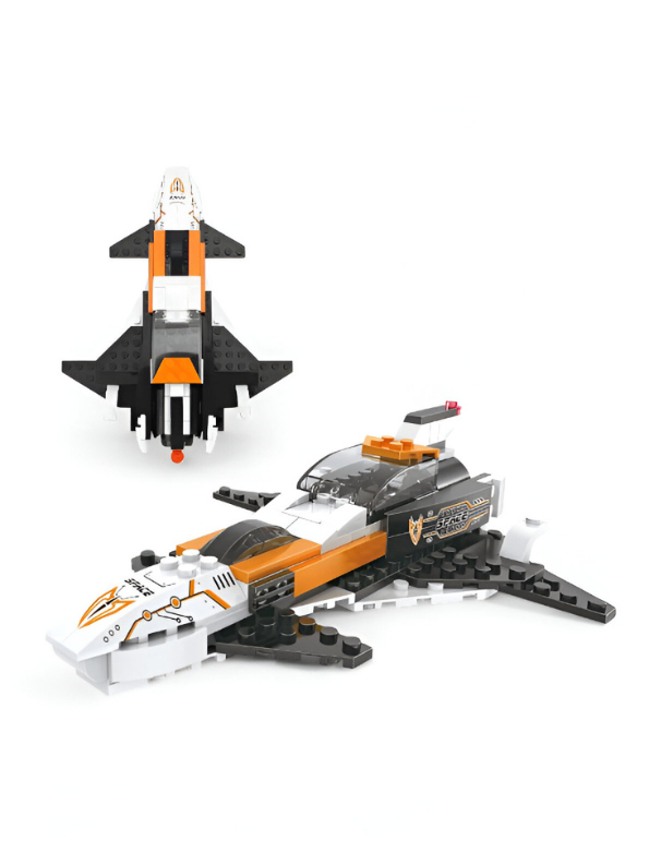 Space Shuttle Building Block Set - 3-in-1 Spaceship, Fighter, and Lander LEGO Set - 168 PCS STEM Toy for Future Astronauts TV847