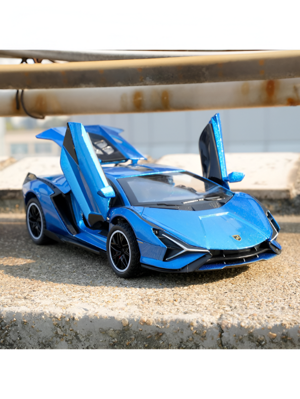 Lamborghini Sián FKP 37 (1:32 Scale) Diecast Toy Car - Pull Back, Open Doors, Lights & Engine Sound LMI15675