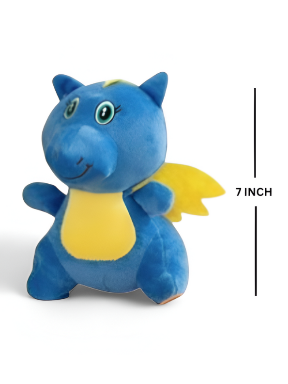 Plush Dragon Stuffed Animal - Adorable Blue Soft Toy with Wings LMI11925
